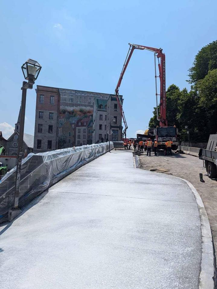 Travaux de pompage de béton Québec