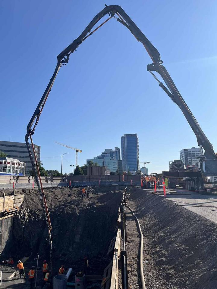 Travaux de pompage de béton Québec