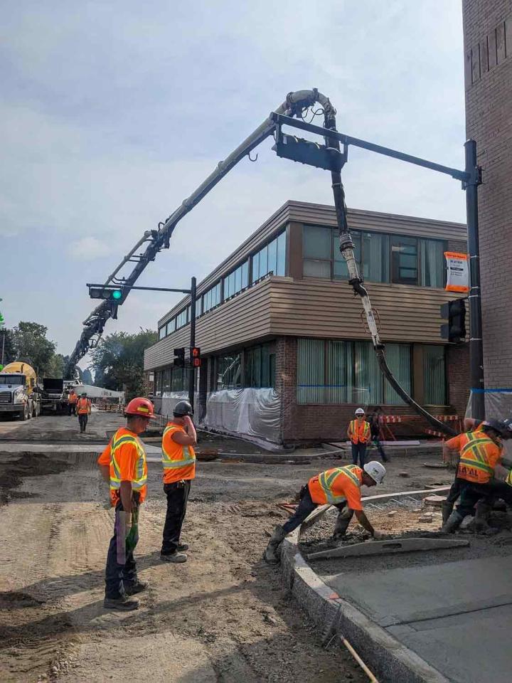 Travaux de pompage de béton Québec