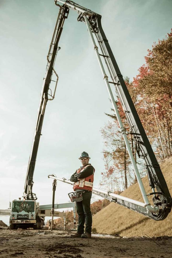 Engin de pompage de béton Québec