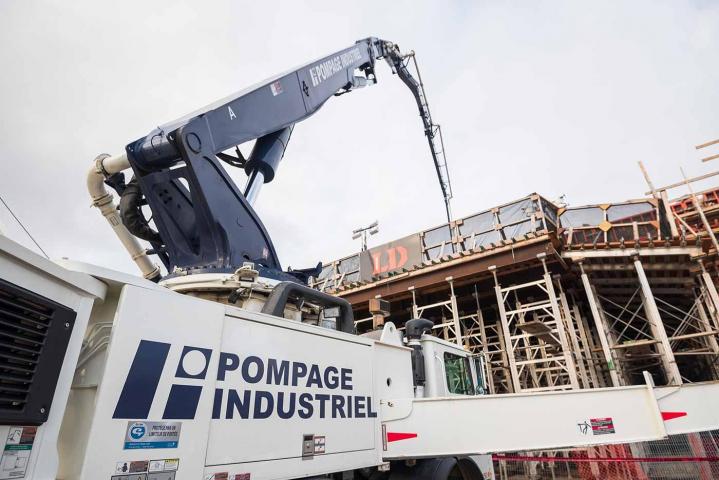 Engin de pompage de béton Québec