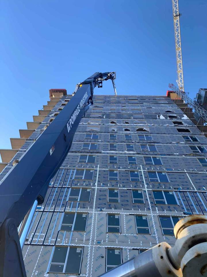 Pompage de béton commercial Québec