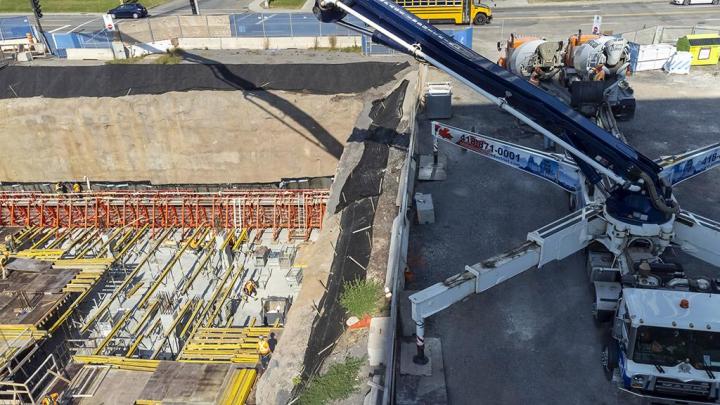 Travaux de pompage de béton Québec