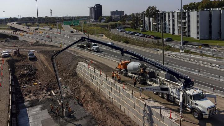 Pompage de béton Québec