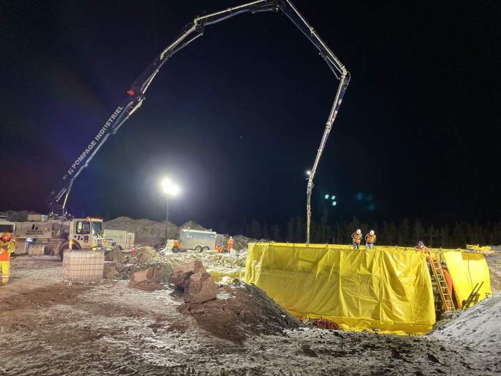 Pompage de béton à Québec