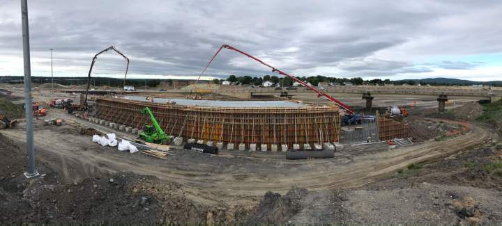 Pompage de béton à Québec