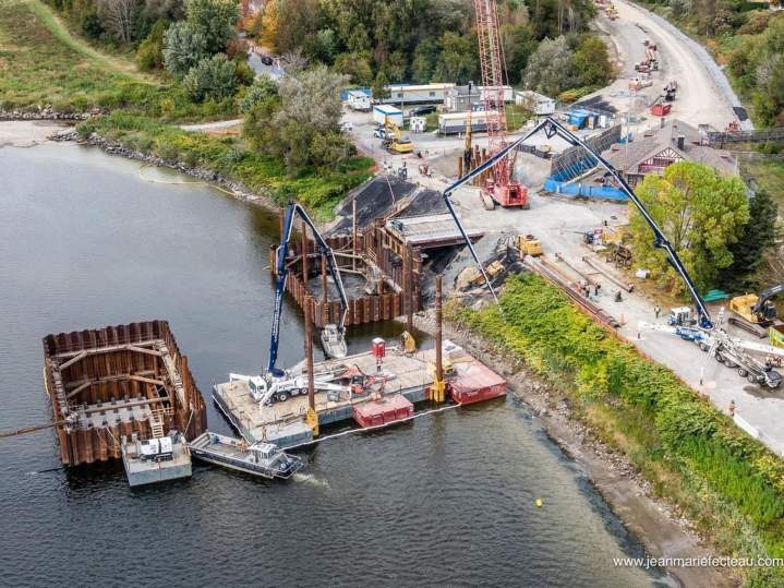Pompage de béton génie civil à Québec