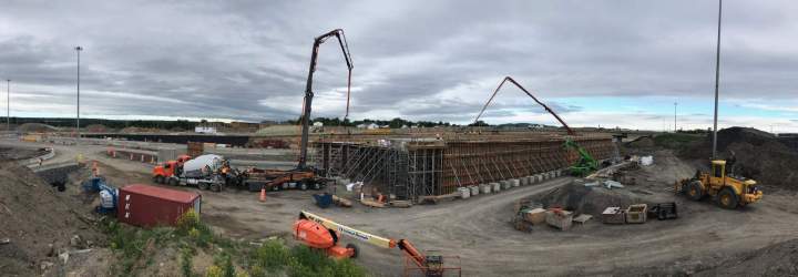 Pompage de béton industriel à Québec