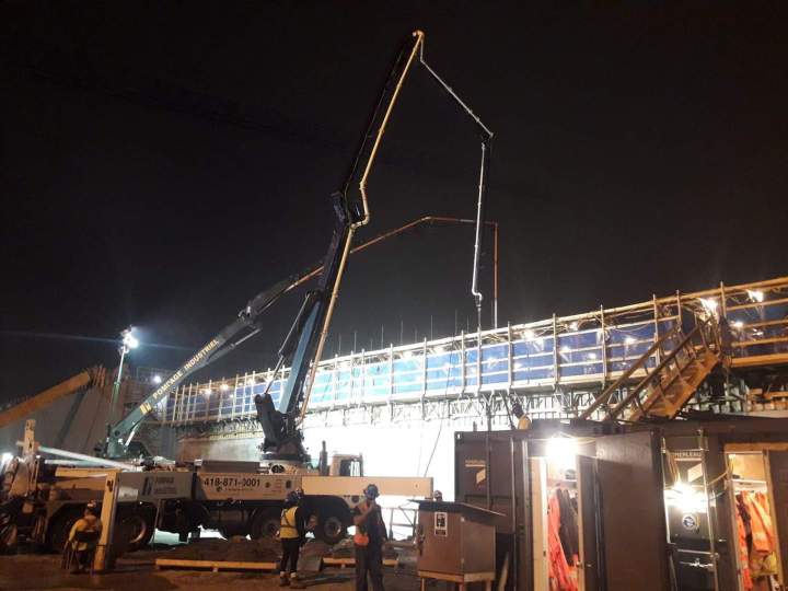 Service de pompage de béton à Québec