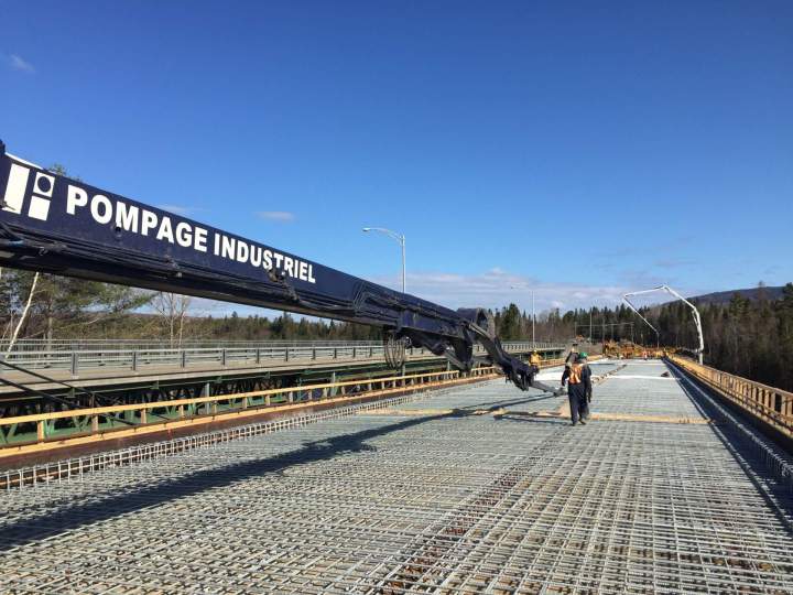 Service de pompage de béton à Québec