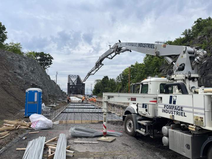 Service de pompage de béton génie civil à Québec