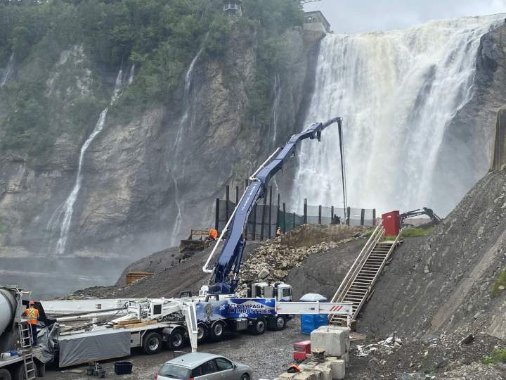 Service de pompage de béton industriel à Québec