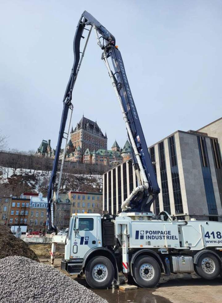 Service de pompage de béton résidentiel Québec