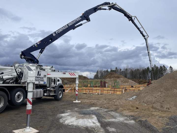 Service de pompage de béton résidentiel Québec