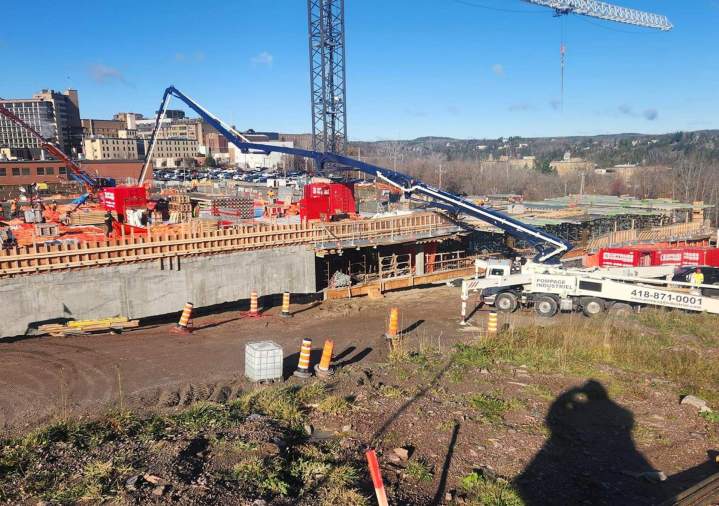 Service de pompage de béton résidentiel Québec