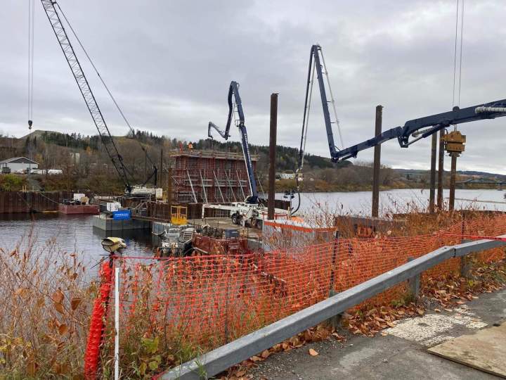 Travaux de pompage de béton à Québec