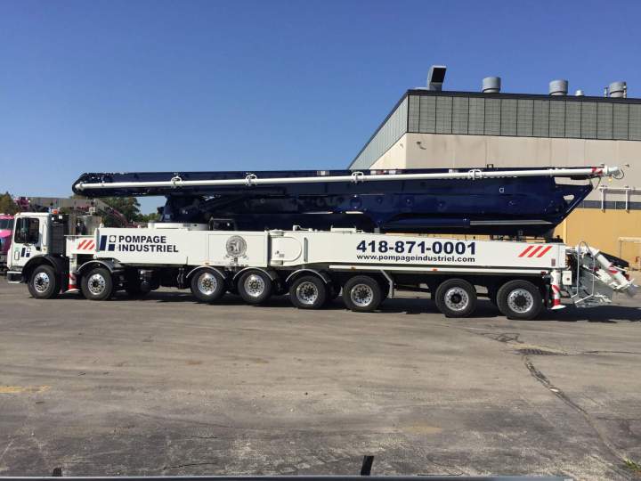 Travaux de pompage de béton génie civil à Québec