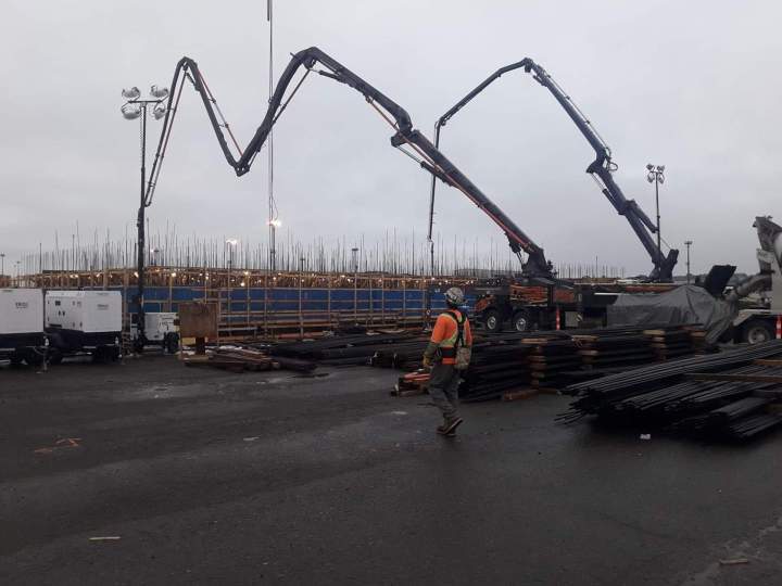 Travaux de pompage de béton résidentiel Québec