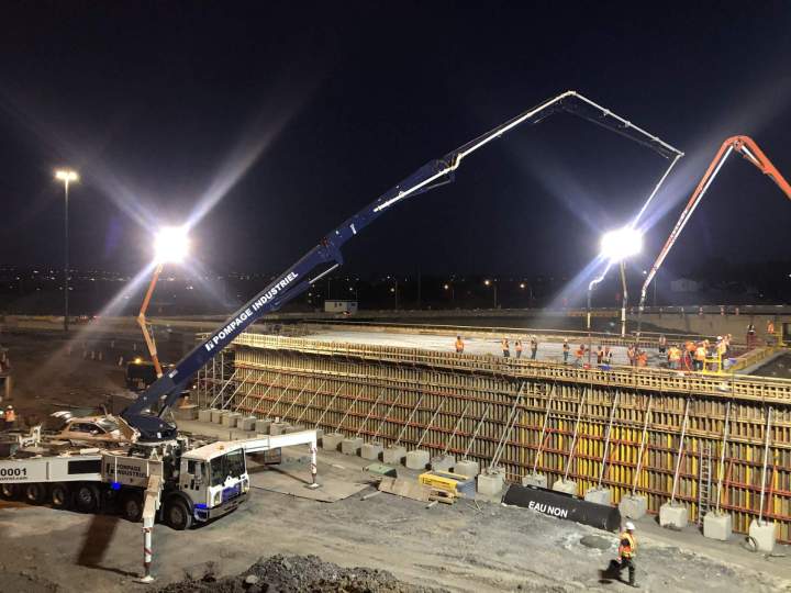Travaux de pompage de béton résidentiel Québec