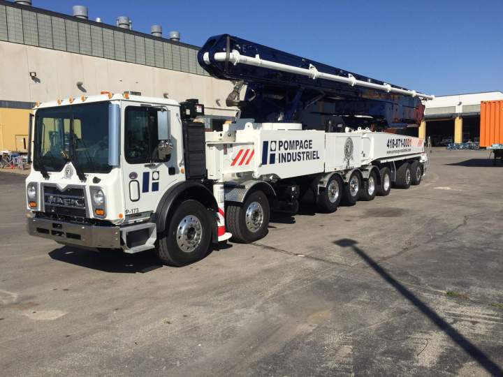 Travaux de pompage de béton résidentiel Québec